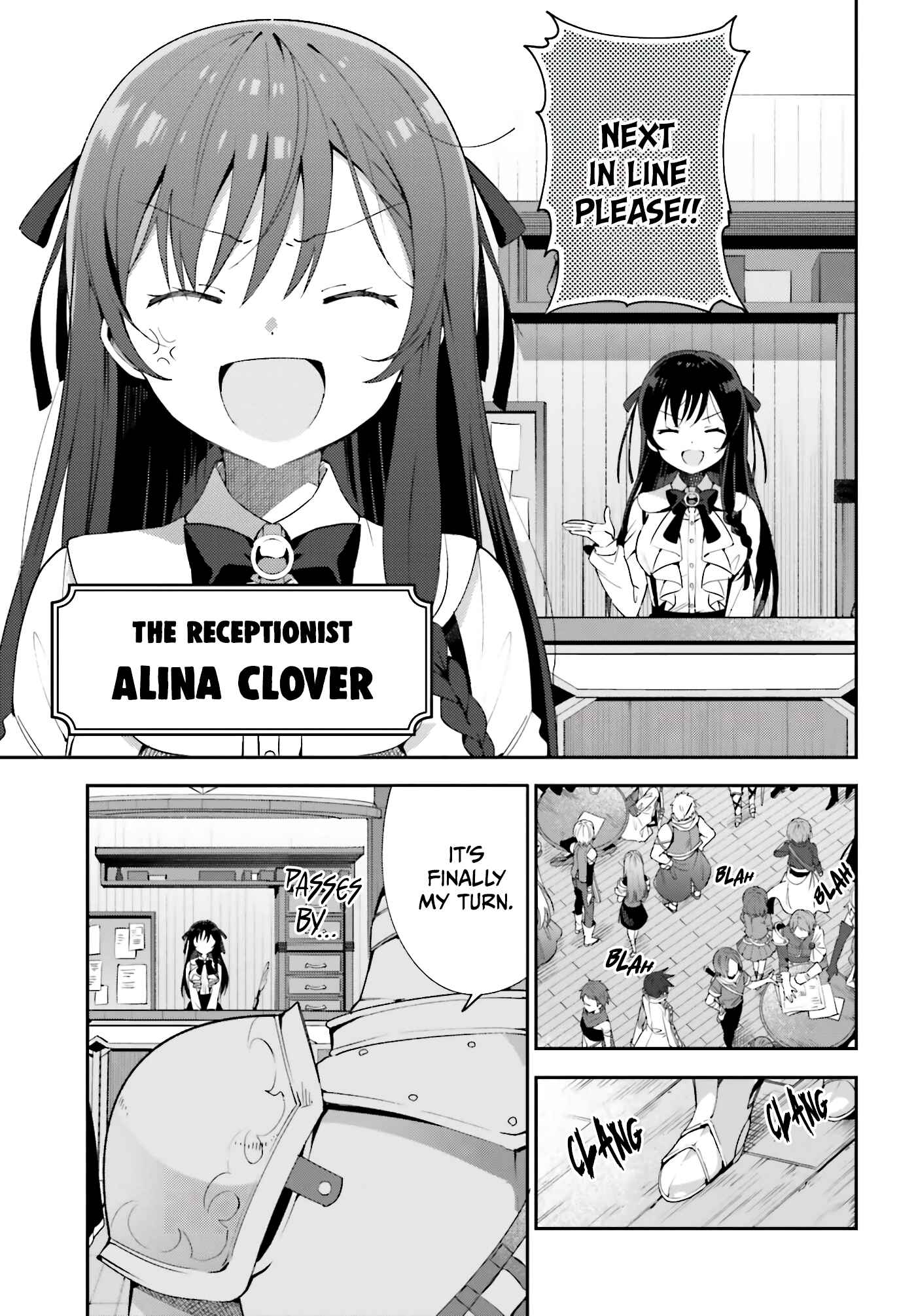 Guild no Uketsukejou Desu ga, Zangyou wa Iya Nanode Boss wo Solo Toubatsu Shiyou to Omoimasu Chapter 1 - Page 5