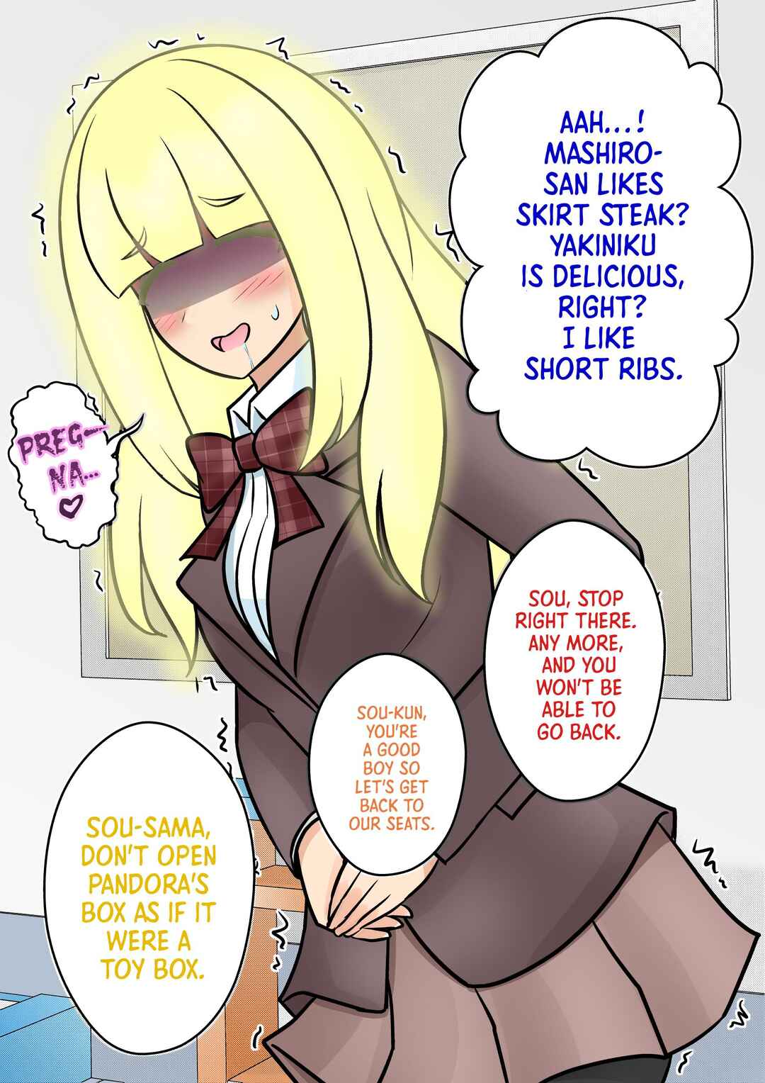 Danjo-hi 1:39 no Heikou Sekai wa Omoi no Hoka Futsuu (Fan Colored) Chapter 114 - Page 8