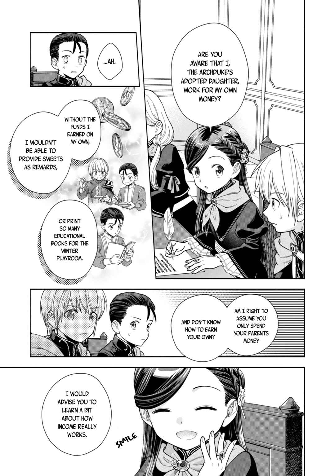 Honzuki no Gekokujou: Shisho ni Naru tame ni wa Shudan o Erandeiraremasen—Dai-4 Bu: Kizokuin no Toshokan o Sukuitai! Chapter 9 - Page 4