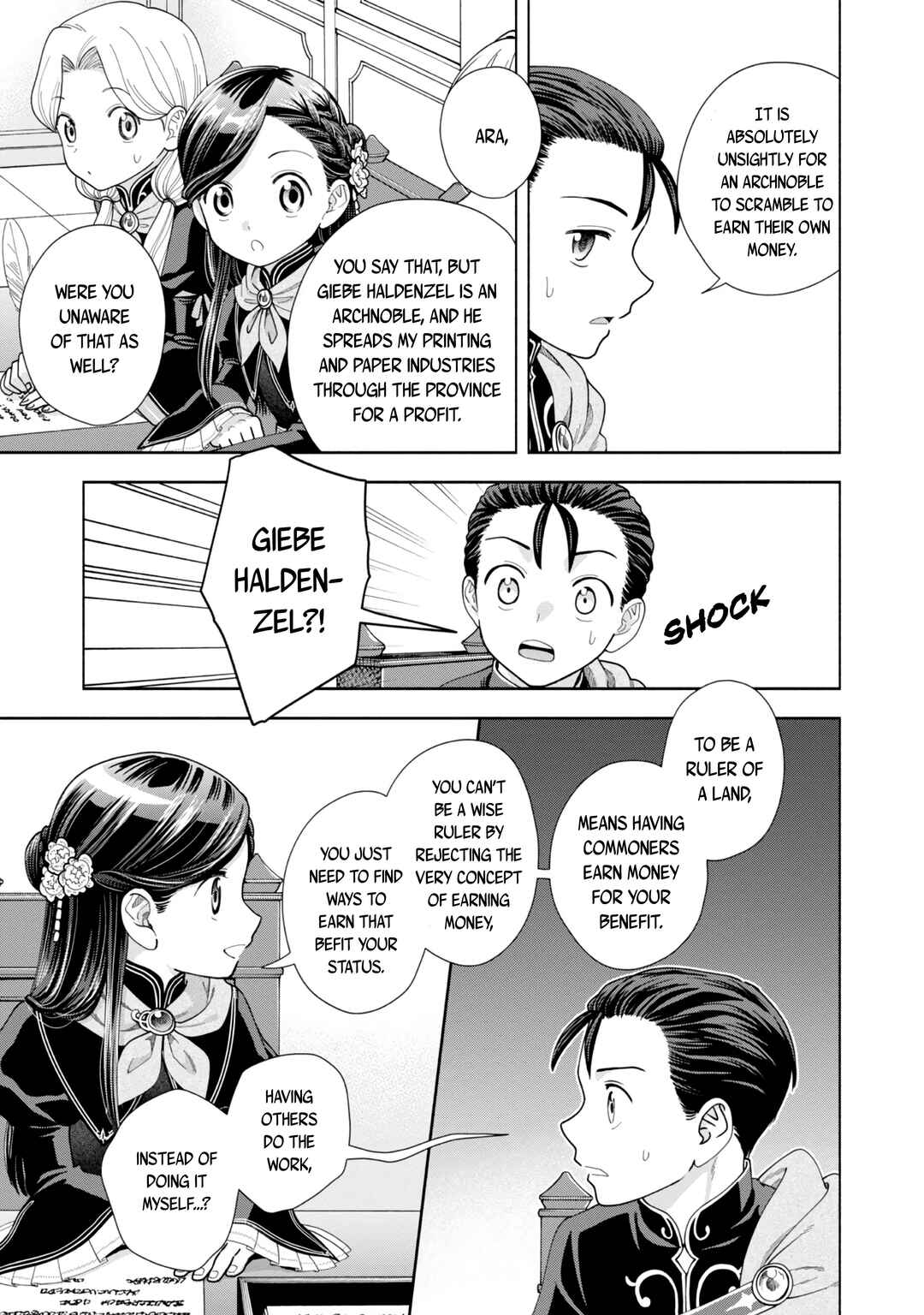 Honzuki no Gekokujou: Shisho ni Naru tame ni wa Shudan o Erandeiraremasen—Dai-4 Bu: Kizokuin no Toshokan o Sukuitai! Chapter 9 - Page 6