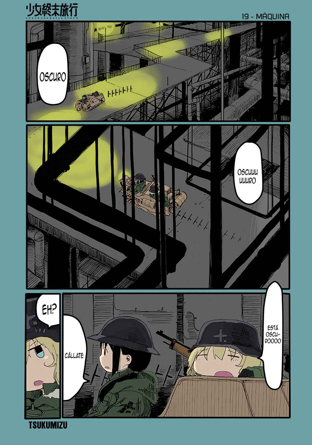 Shoujo Shuumatsu Ryokou (Fan Colored) Chapter 19 - Page 1