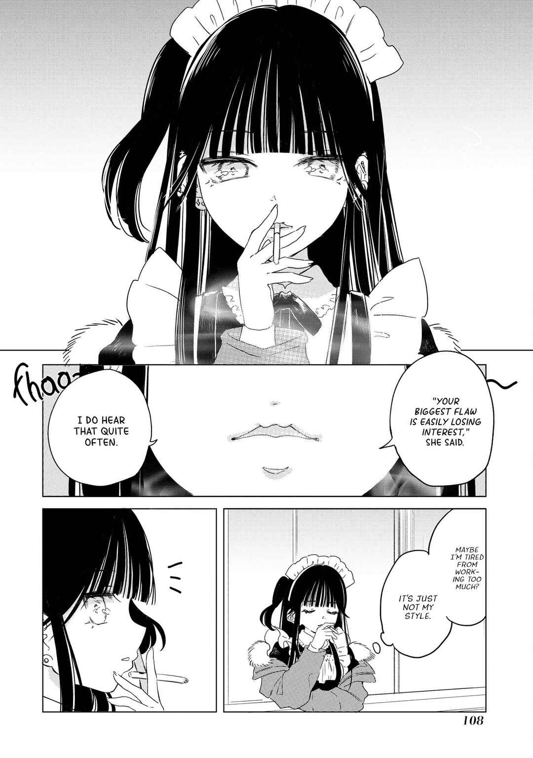 Akogare no Maid-san wa Tabako ga Niau Chapter 14.5 - Page 3