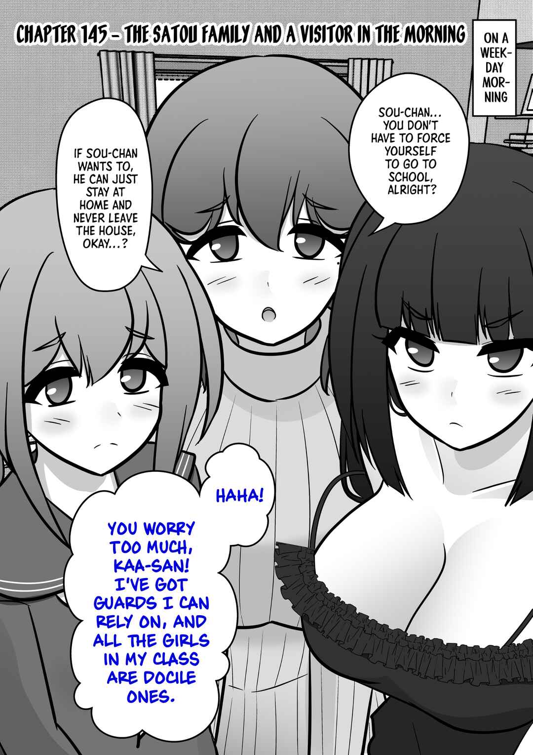 Danjo-hi 1:39 no Heikou Sekai wa Omoi no Hoka Futsuu Chapter 145 - Page 1