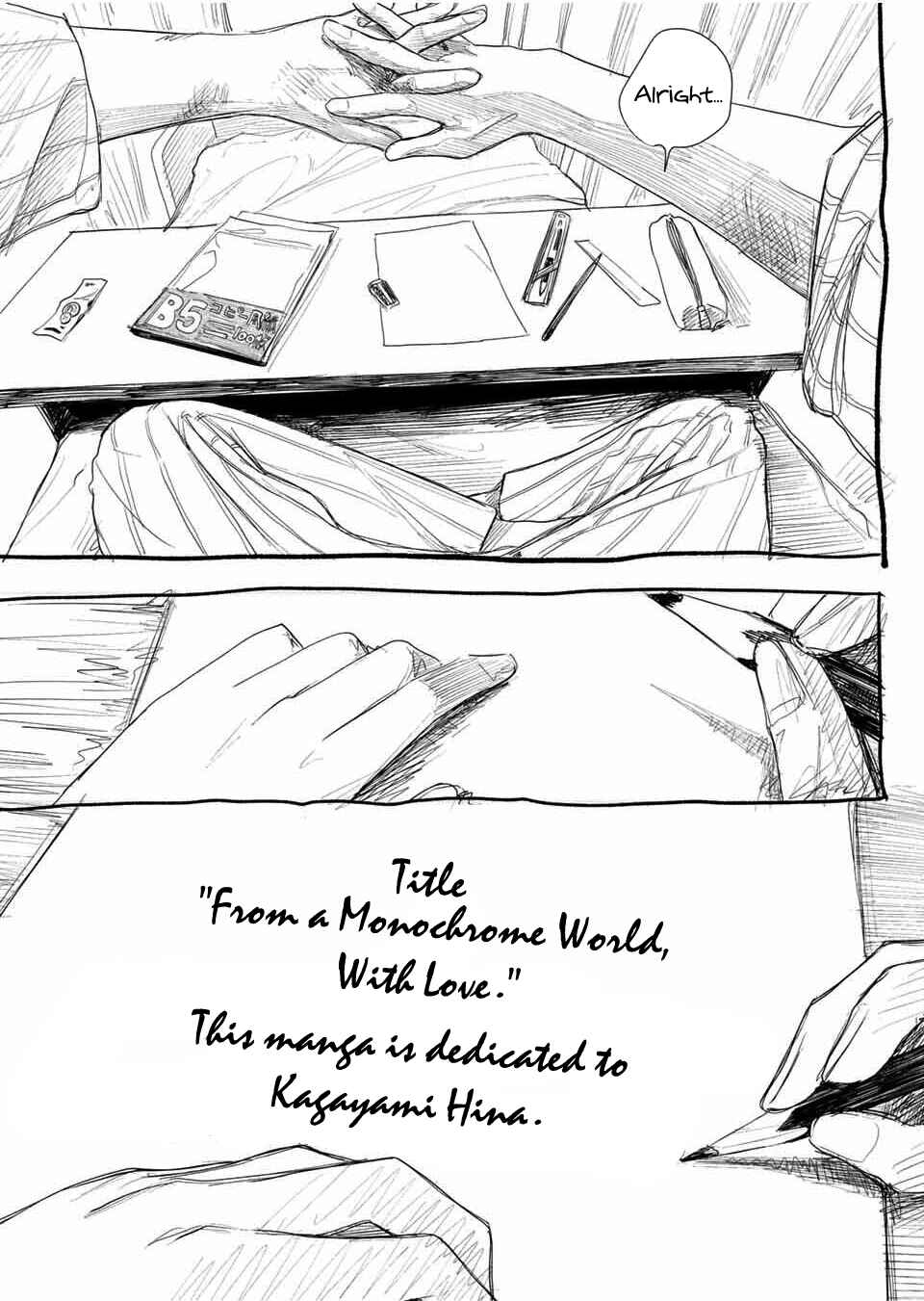 Monokuro no Sekai kara, Ai wo Komete. Chapter ? - Page 38
