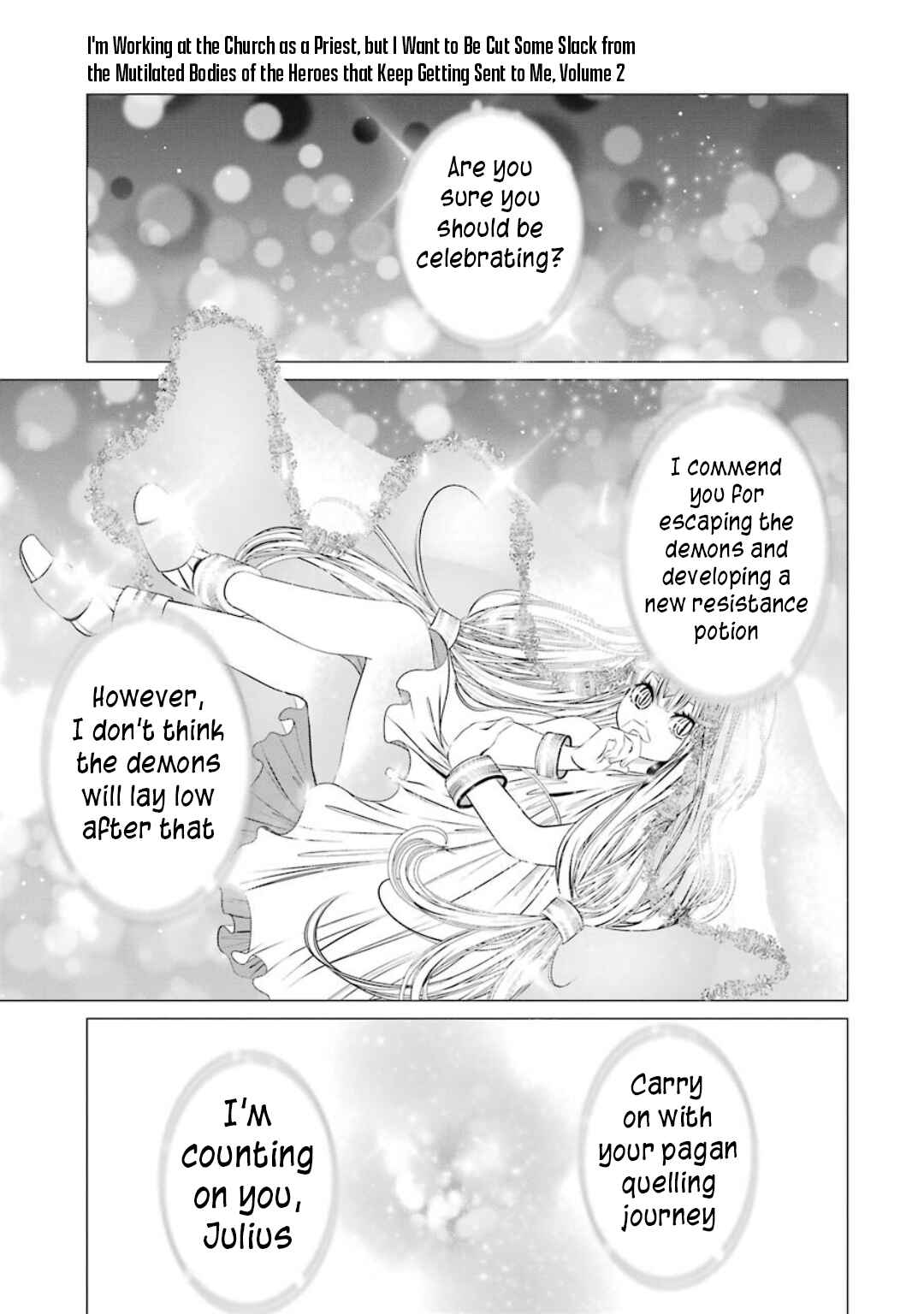 I'm Working at the Church as a Priest, but I Want to Be Cut Some Slack from the Mutilated Bodies of the Heroes that Keep Getting Sent to Me Chapter 6 - Page 37