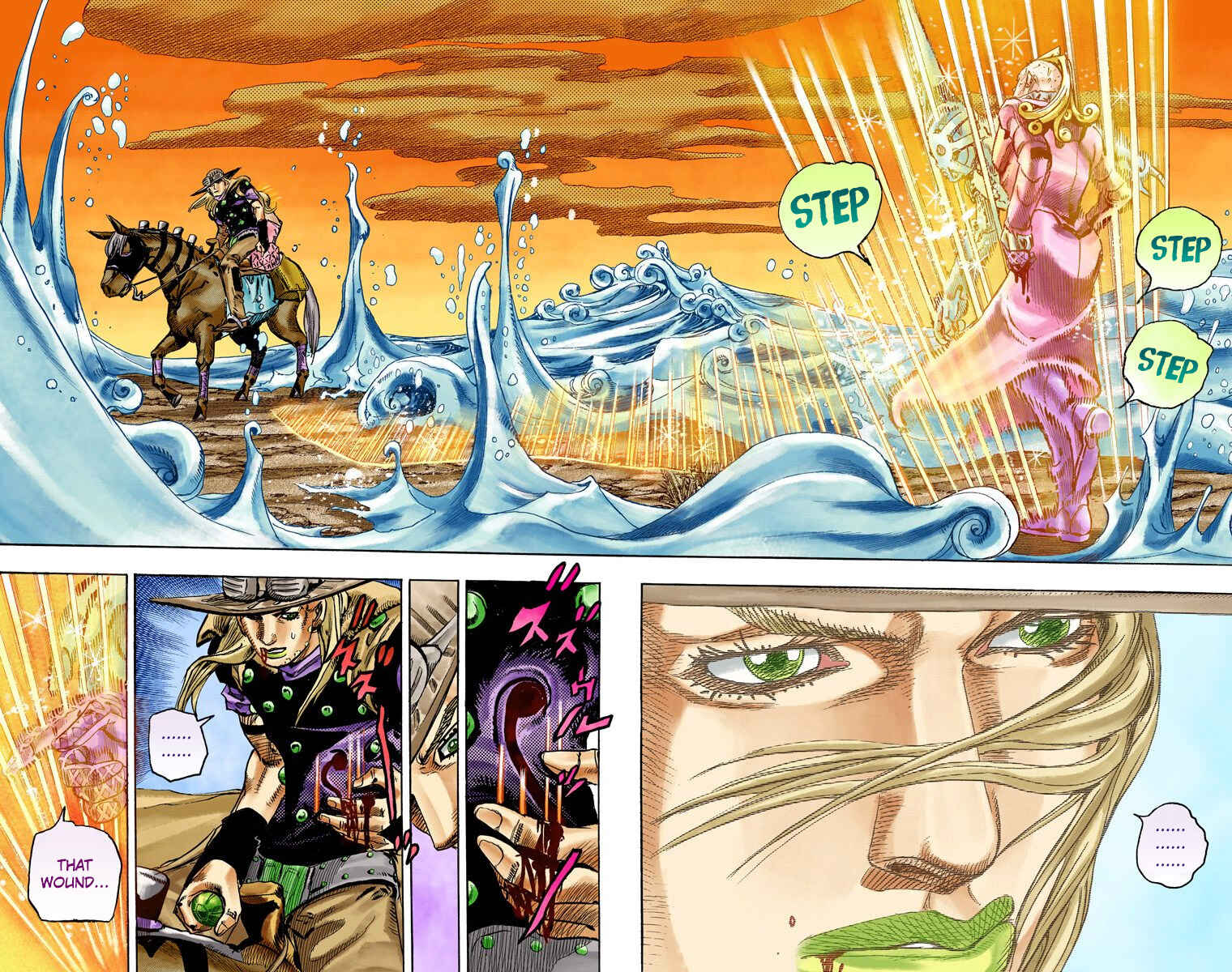 JoJo no Kimyou na Bouken: Part 7 - Steel Ball Run Color-ban Chapter 84 - Page 6