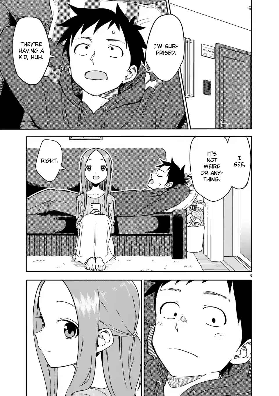 Karakai Jouzu no (Moto) Takagi-san Chapter 285 - Page 3