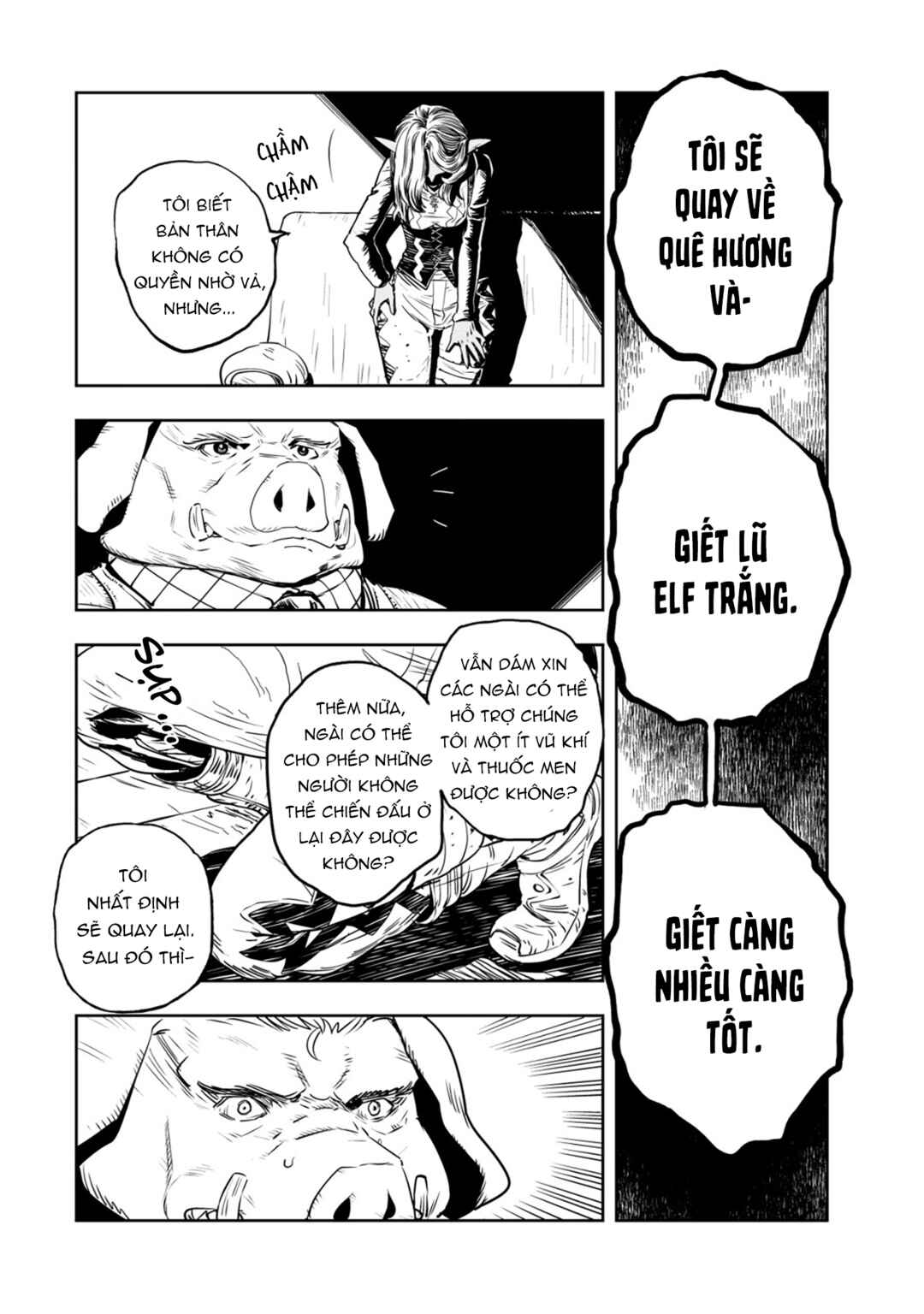 Orcsen Oukokushi ~Yaban na Orc no Kuni wa, Ikanishite Heiwa na Elf no Kuni wo Yakiharau ni Itatta ka~ Chapter 1 - Page 38