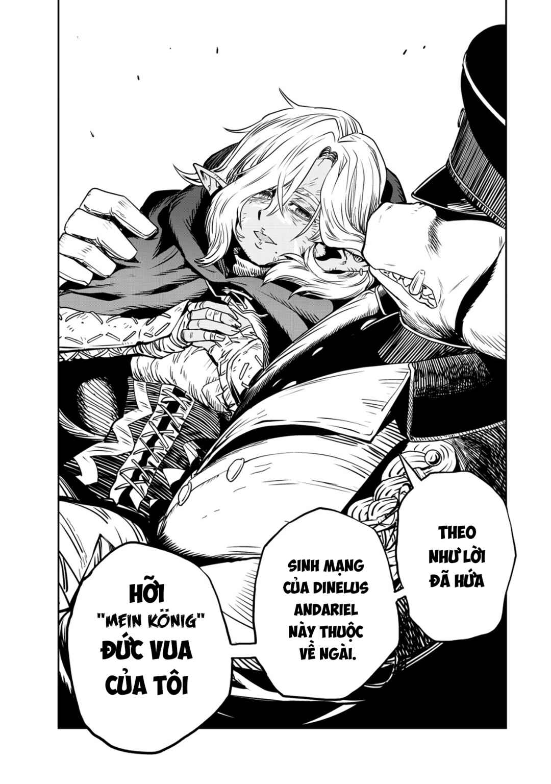 Orcsen Oukokushi ~Yaban na Orc no Kuni wa, Ikanishite Heiwa na Elf no Kuni wo Yakiharau ni Itatta ka~ Chapter 1 - Page 59