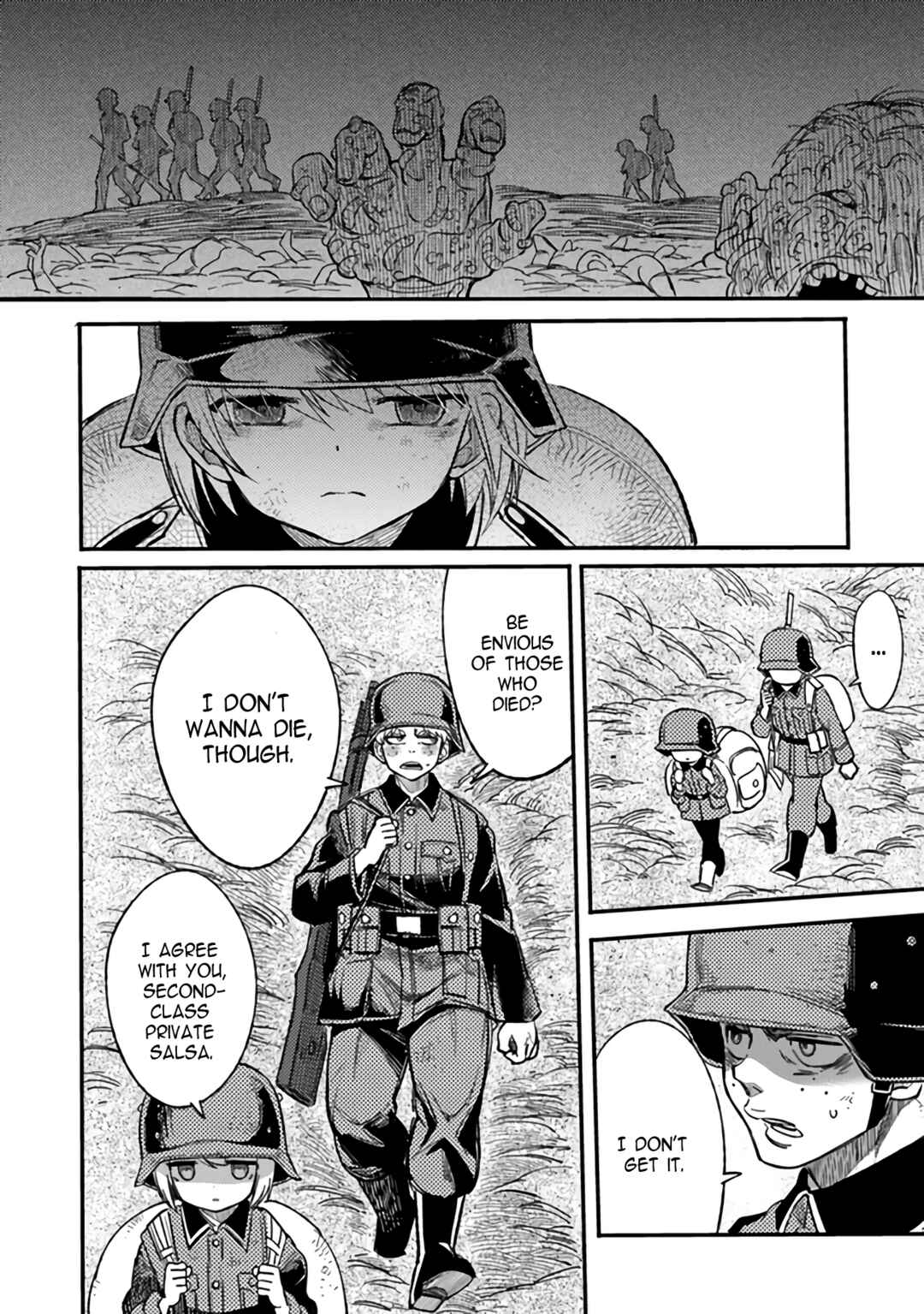 TS Eiseihei-san no Senjou Nikki Chapter 4 - Page 24