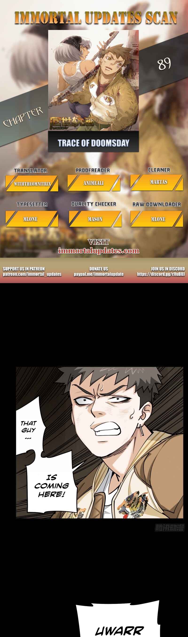 Trace of Doomsday Chapter 89 - Page 1