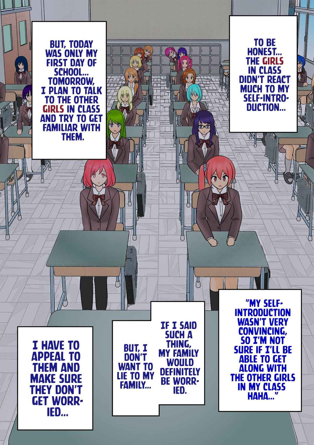 Danjo-hi 1:39 no Heikou Sekai wa Omoi no Hoka Futsuu (Fan Colored) Chapter 79 - Page 3