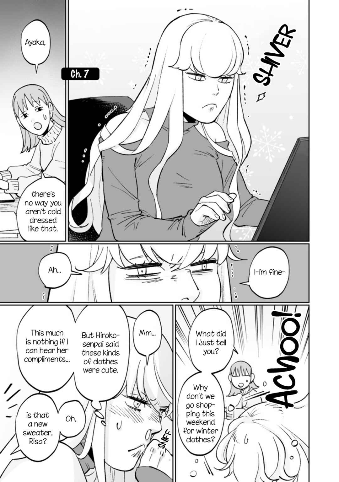 Ayaka-chan wa Hiroko-senpai ni Koishiteru Chapter 7 - Page 1