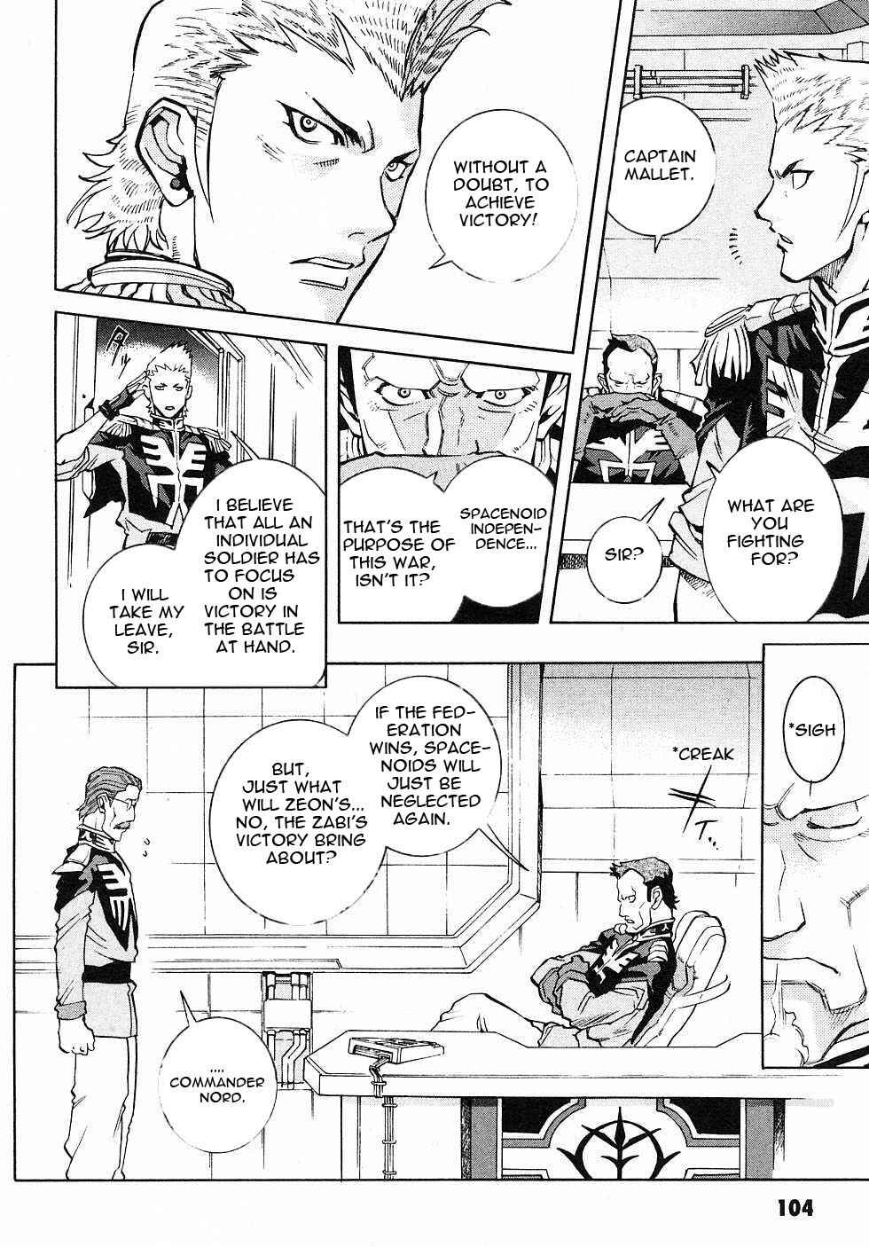 Mobile Suit Gundam Gaiden REBELLION: Space, at the End of a Flash... Chapter 3 - Page 9