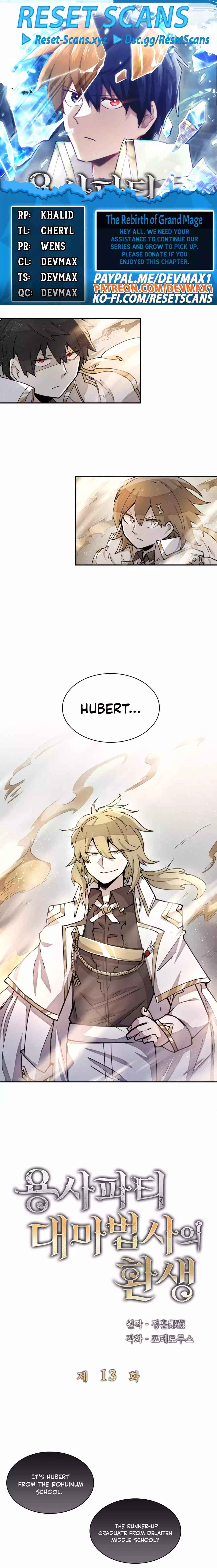Reincarnation of the Hero Party's Grand Mage Chapter 13 - Page 1