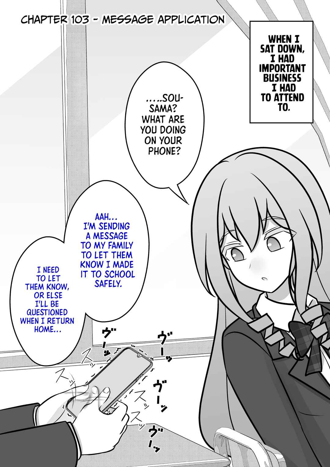 Danjo-hi 1:39 no Heikou Sekai wa Omoi no Hoka Futsuu Chapter 103 - Page 1
