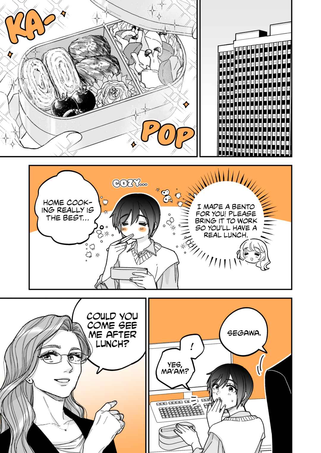 Genkai OL to Joshi Daisei ga 〇〇 Suru Hanashi Chapter 6.1 - Page 1