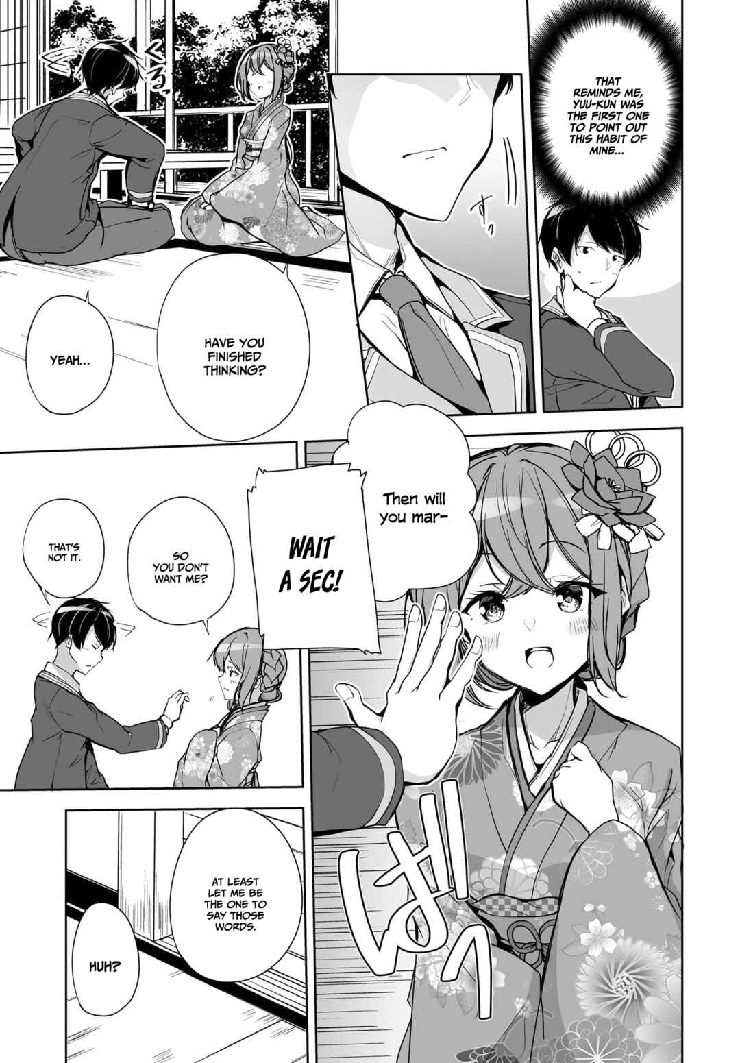 Danshi dato Omotteita Osananajimi tono Shinkon Seikatsu ga Umaku Ikisugiru Ken ni Tsuite Chapter 1.2 - Page 12
