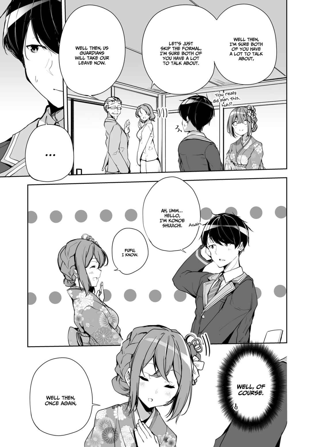 Danshi dato Omotteita Osananajimi tono Shinkon Seikatsu ga Umaku Ikisugiru Ken ni Tsuite Chapter 1.2 - Page 4