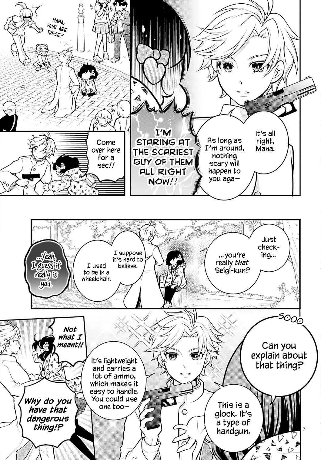 Seigi-kun Blowback!: Kageki na Nichijou Keigoruku Chapter 1 - Page 7