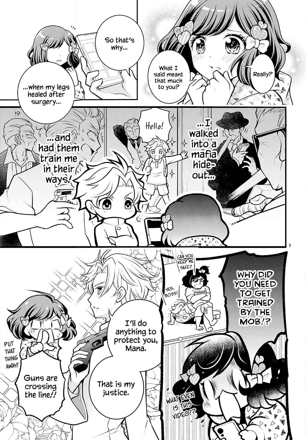 Seigi-kun Blowback!: Kageki na Nichijou Keigoruku Chapter 1 - Page 9