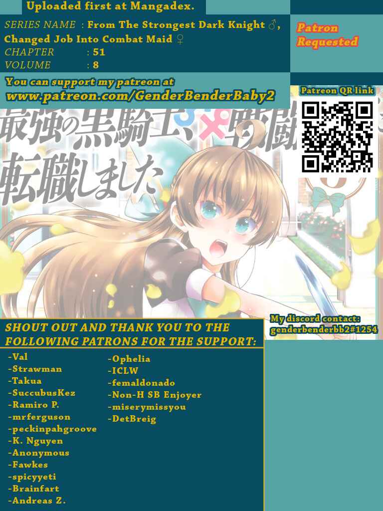 Saikyou no Kurokishi ♂, Sentou Maid ♀ ni Tenshoku Shimashita Chapter 51 - Page 1