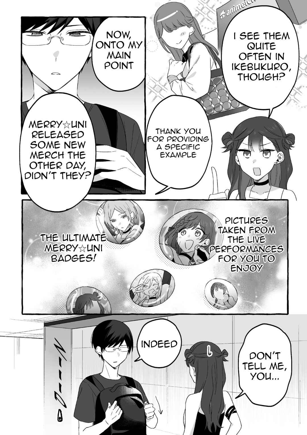 Damedol to Sekai ni 1-nin dake no Fan Chapter 19.8 - Page 2