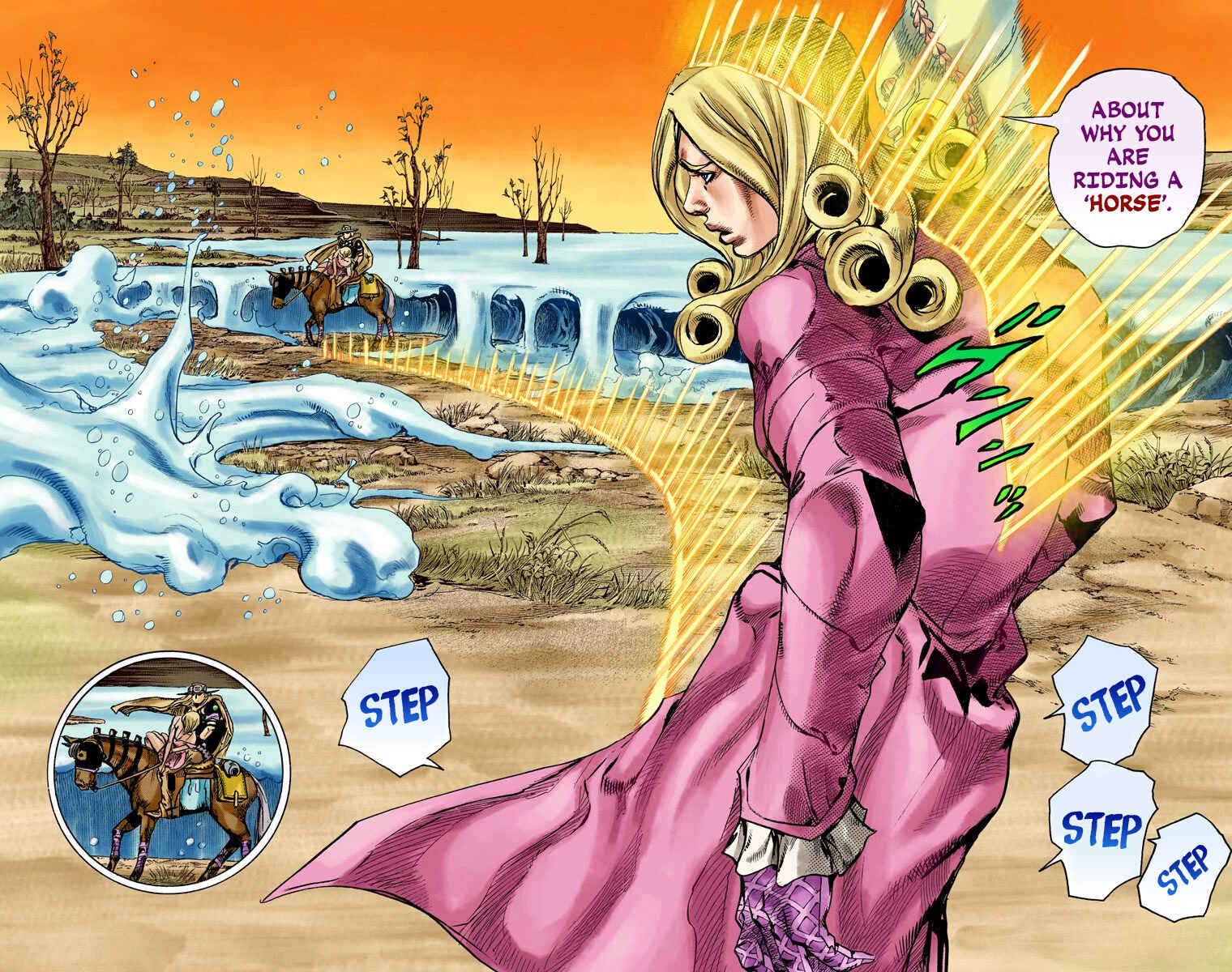 JoJo no Kimyou na Bouken: Part 7 - Steel Ball Run Color-ban Chapter 82 - Page 12