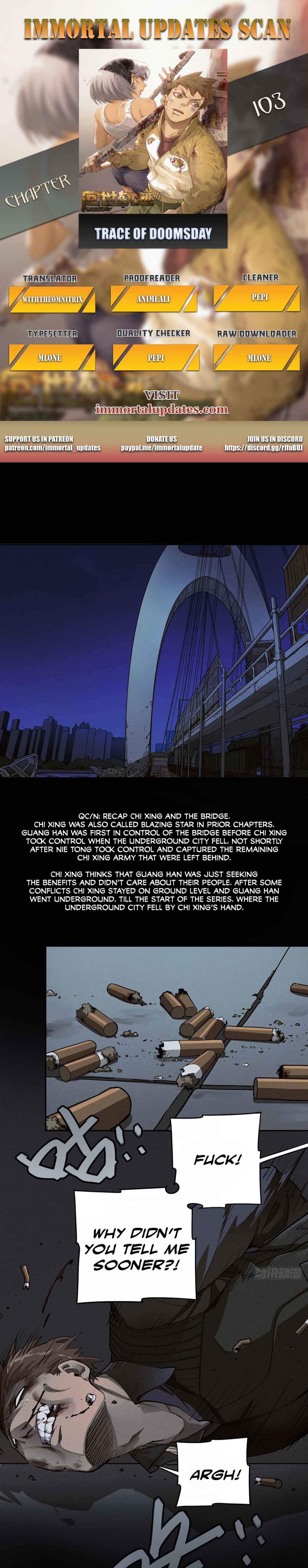 Trace of Doomsday Chapter 103 - Page 1