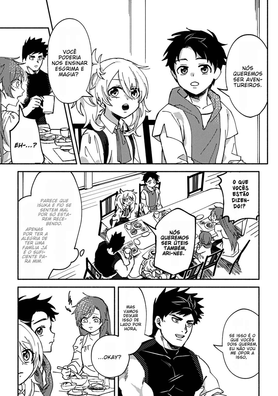 Akunin-zura Shita B-kyuu Boukensha: Shujinkou to Sono Osananajimi-tachi no Papa ni Naru Chapter 4.1 - Page 12