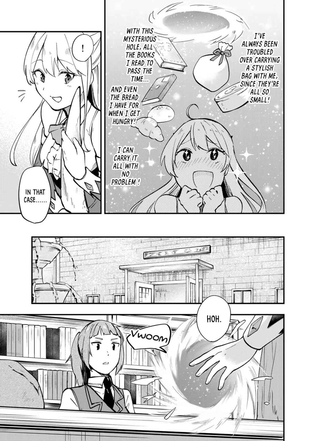 [Pakupaku desu wa] Tsuihou Sareta Ojou-sama no "Monster wo Taberu Hodo Tsuyoku Naru" Skill wa, 1-shoku de 1 Level Up Suru Zendai Mimon no Saikyou Skill deshita. 3-nichi de Jinrui Saikyou ni Narimashita wa! Chapter 4 - Page 7