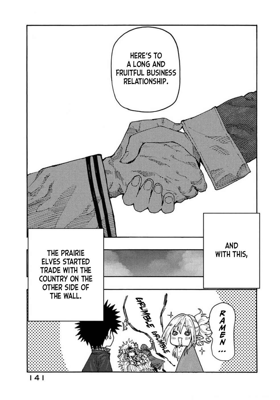 Mazumeshi Elf to Yuuboku gurashi Chapter 74 - Page 27