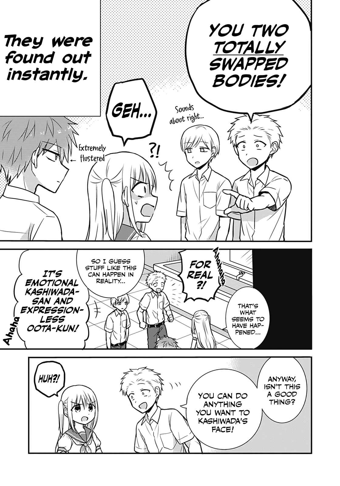 Kao ni Denai Kashiwada-san to Kao ni Deru Oota-kun Chapter 25.5 - Page 5