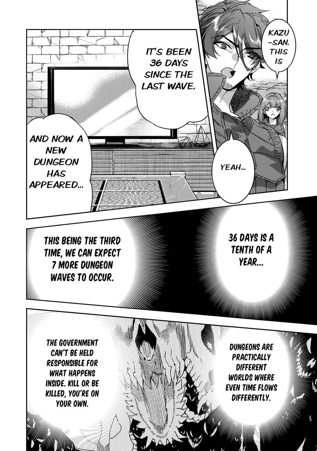 Dungeon Busters ~Chuunen Otoko desu ga Niwa ni Dungeon ga Shutsugen shita node Sekai wo Sukuimasu~ Chapter 13 - Page 2