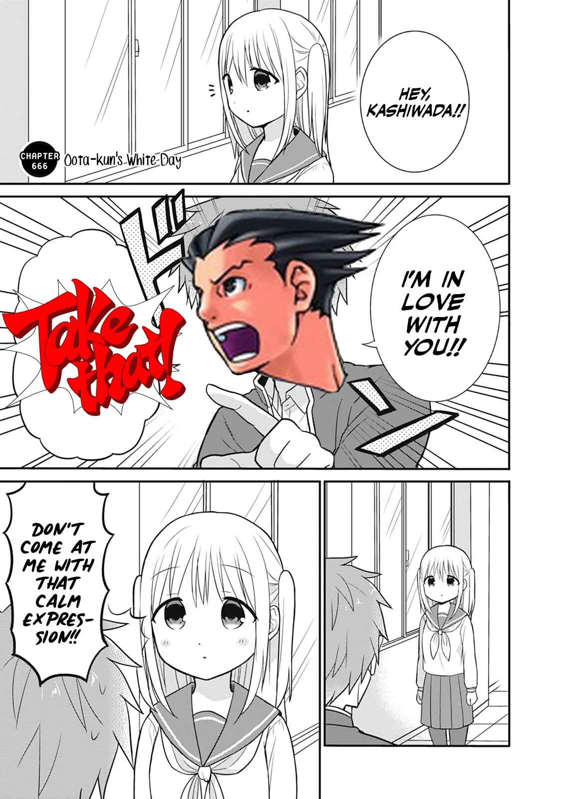 Kao ni Denai Kashiwada-san to Kao ni Deru Oota-kun Chapter 21 - Page 12