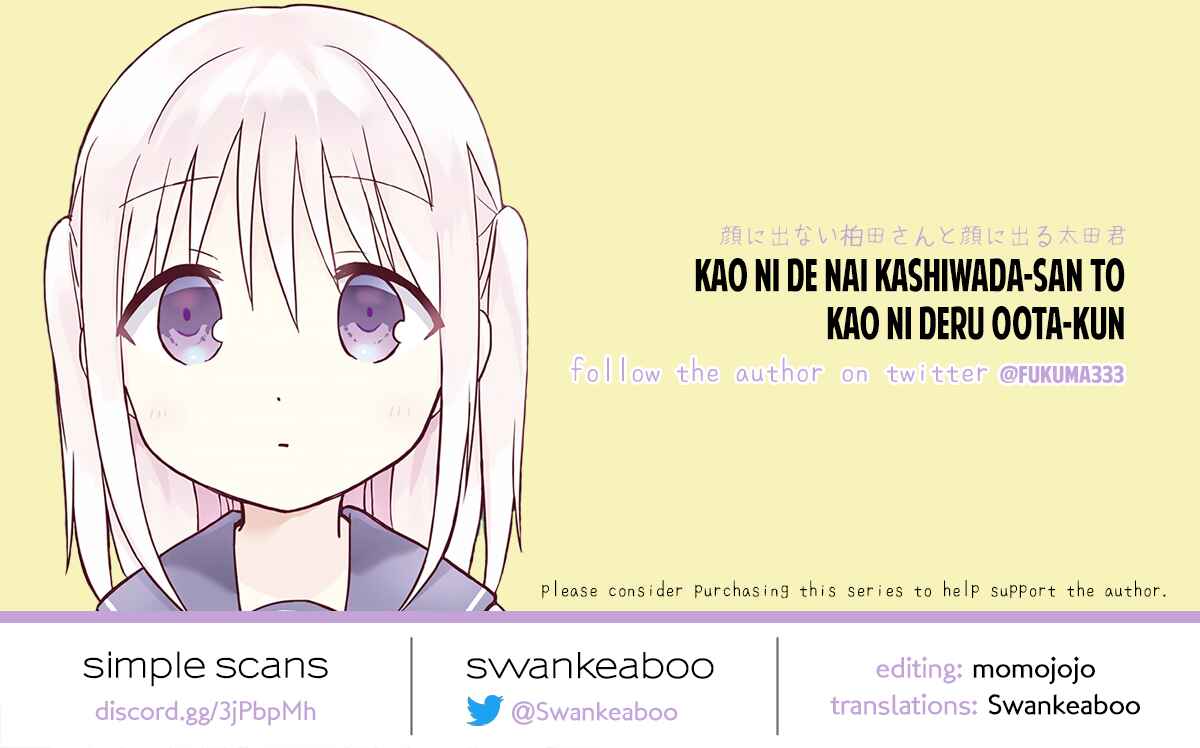 Kao ni Denai Kashiwada-san to Kao ni Deru Oota-kun Chapter 21 - Page 13