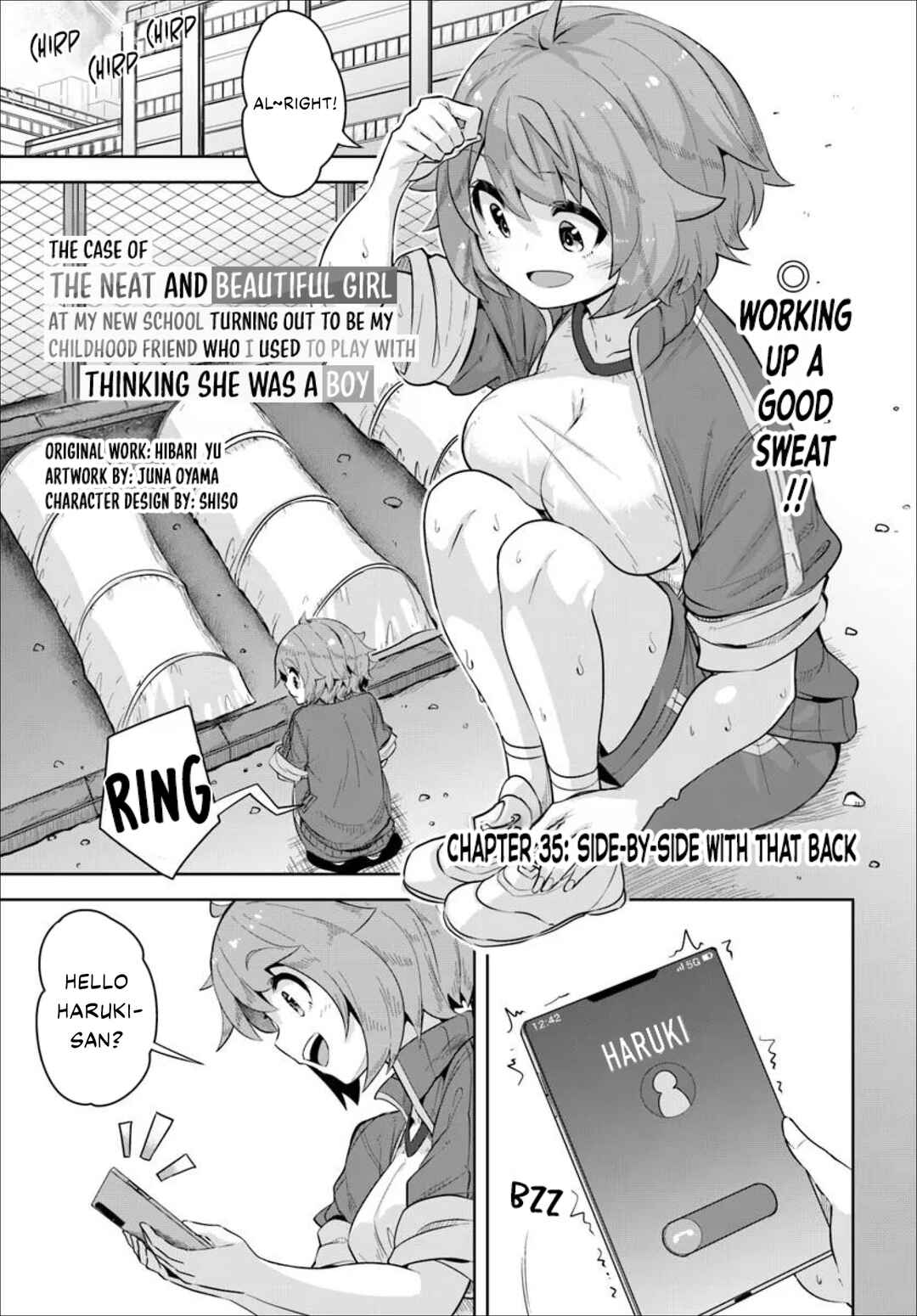 Tenkousaki no Seiso Karen na Bishoujo ga, Mukashi Danshi to Omotte Issho ni Asonda Osananajimi datta Ken Chapter 35 - Page 1