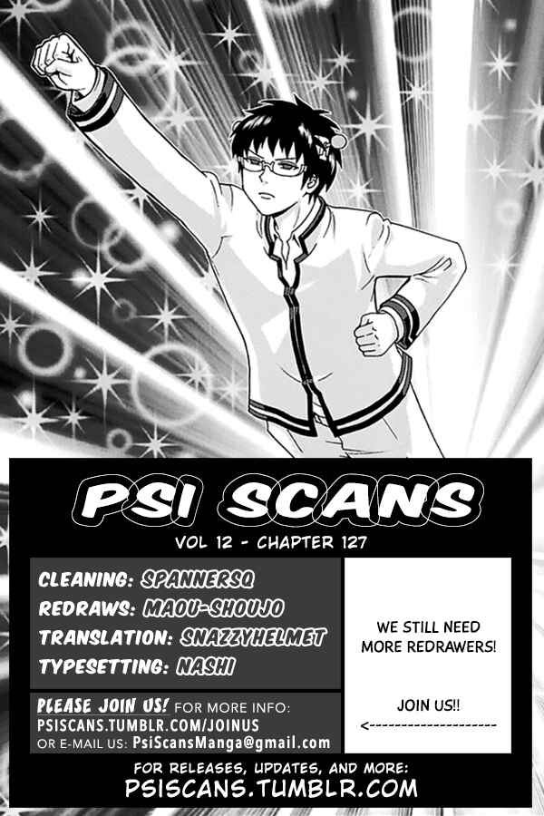 The Disastrous Life of Saiki K. Chapter 127 - Page 1