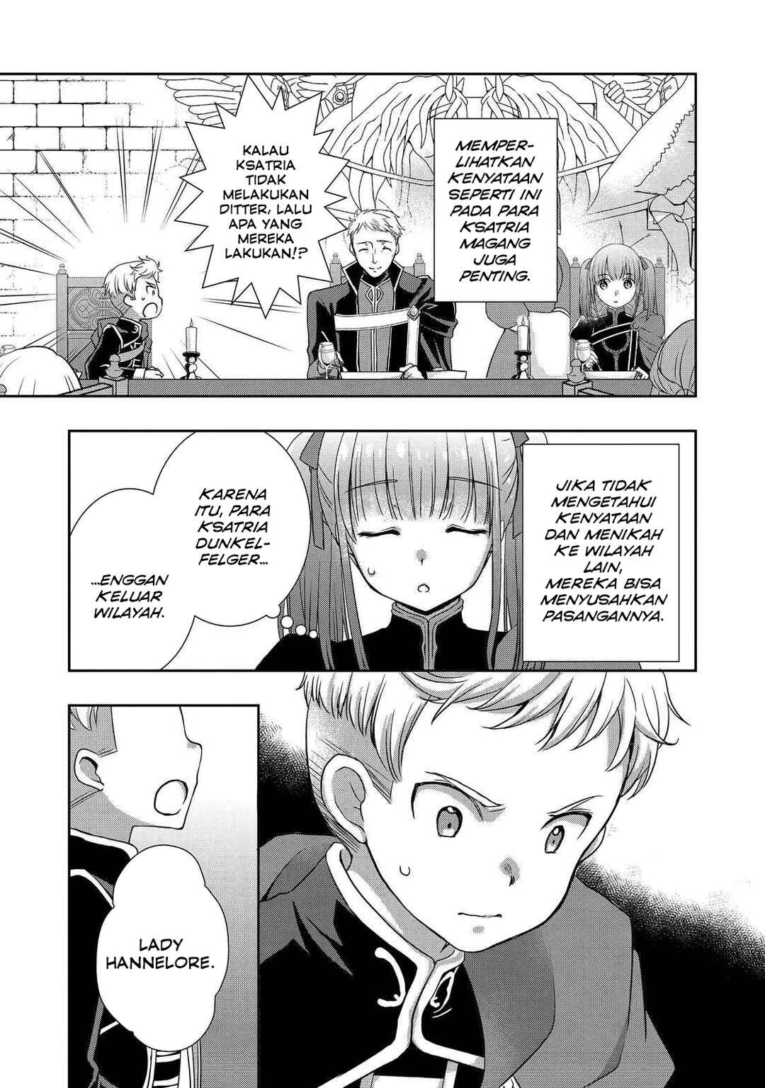 Honzuki no Gekokujou: Hannerōre no Kizoku-in Gonensei Ichi - Koishite Mitai O'hime-sama Chapter 4 - Page 3