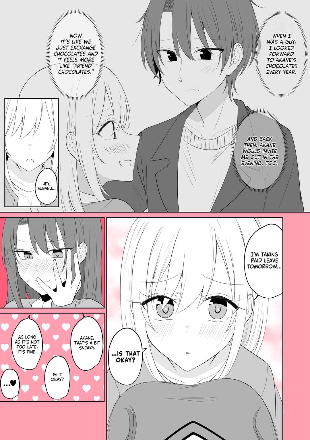 Aru Hi Kareshi ga Onnanoko ni Natteshimata Couple no Nichijou Chapter 53 - Page 2