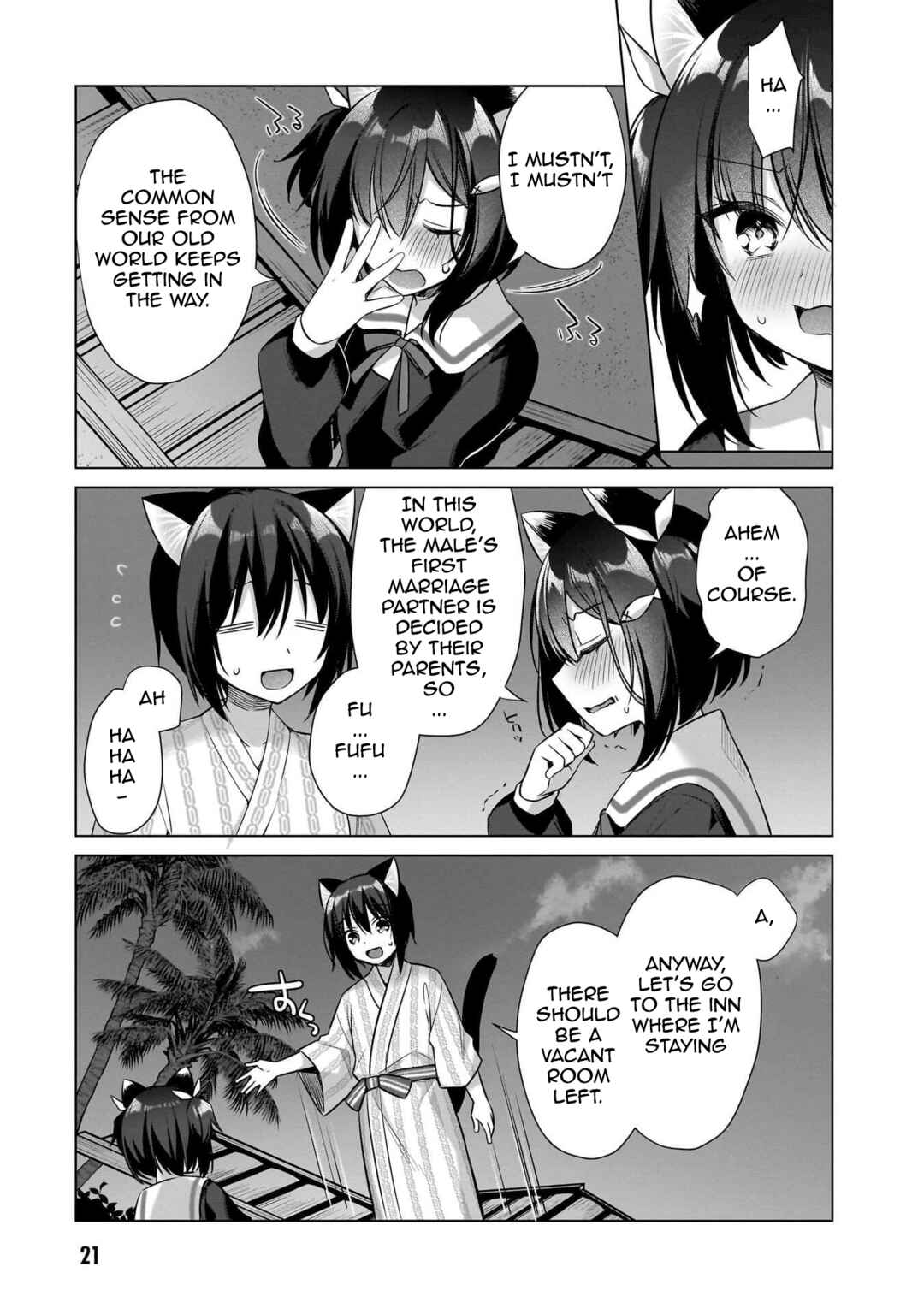 Boku no Risou no Isekai Seikatsu - Tensei shitara Kemomimi Musume darake no Sekai de Harem ni Chapter 12 - Page 22