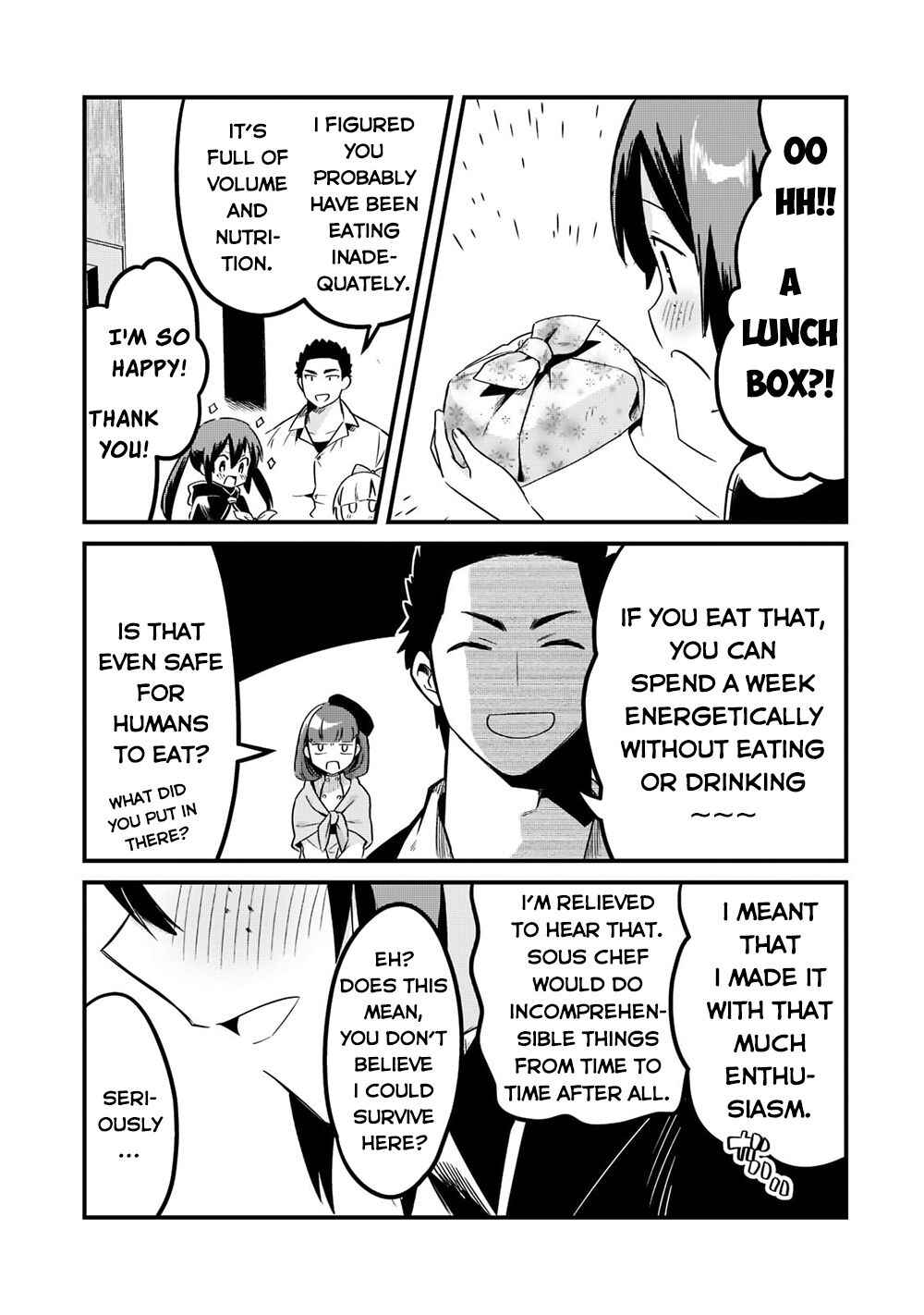 Tsuihousha Shokudou e Youkoso! ~Saikyou Party o Tsuihousareta Ryourinin (Lv. 99) wa, Inaka de Nengan no Boukensha Shokudou o Hirakimasu!~ Chapter 32 - Page 14