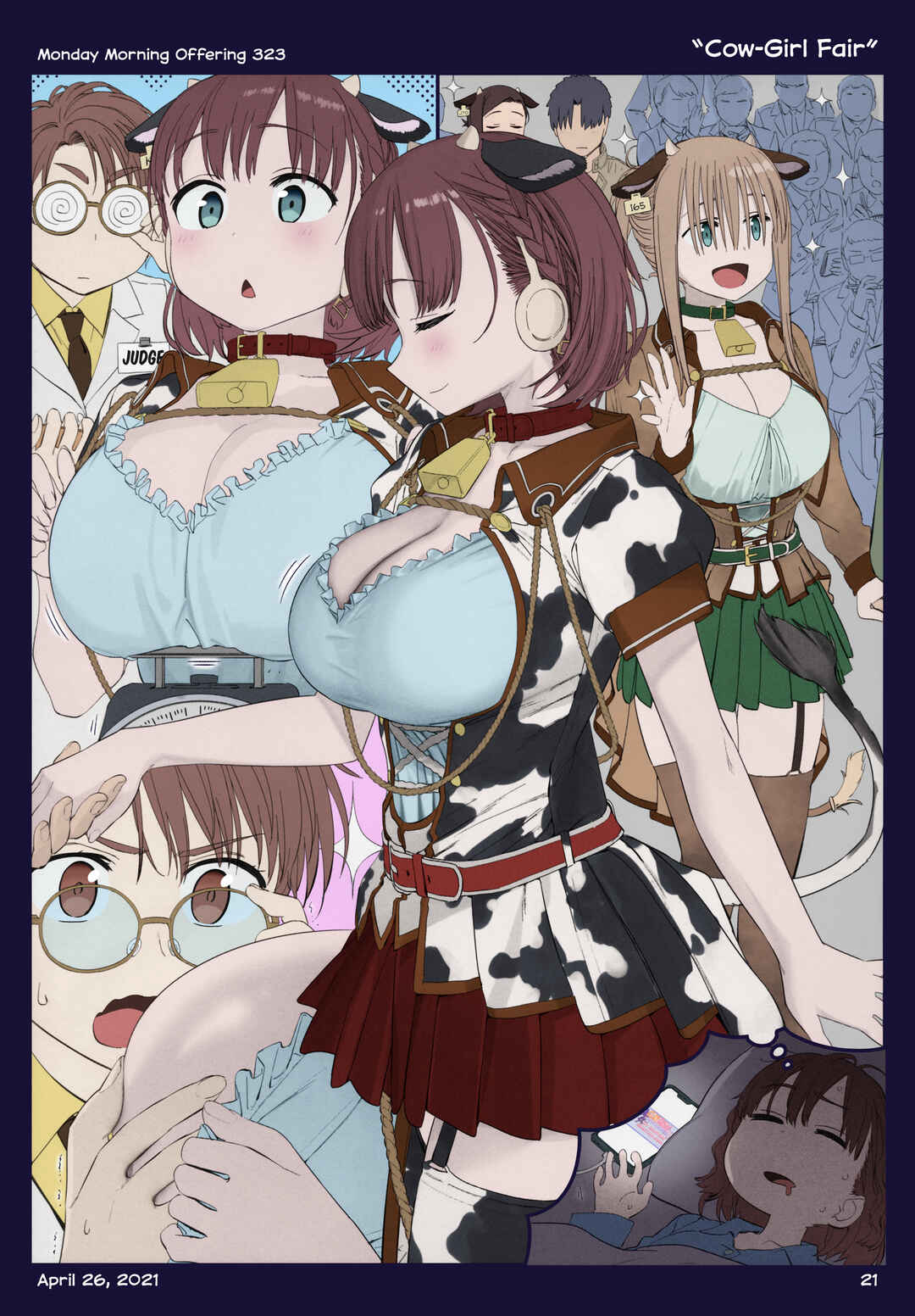 Getsuyoubi no Tawawa (Twitter Webcomic) (Fan Colored) Chapter 38 - Page 22