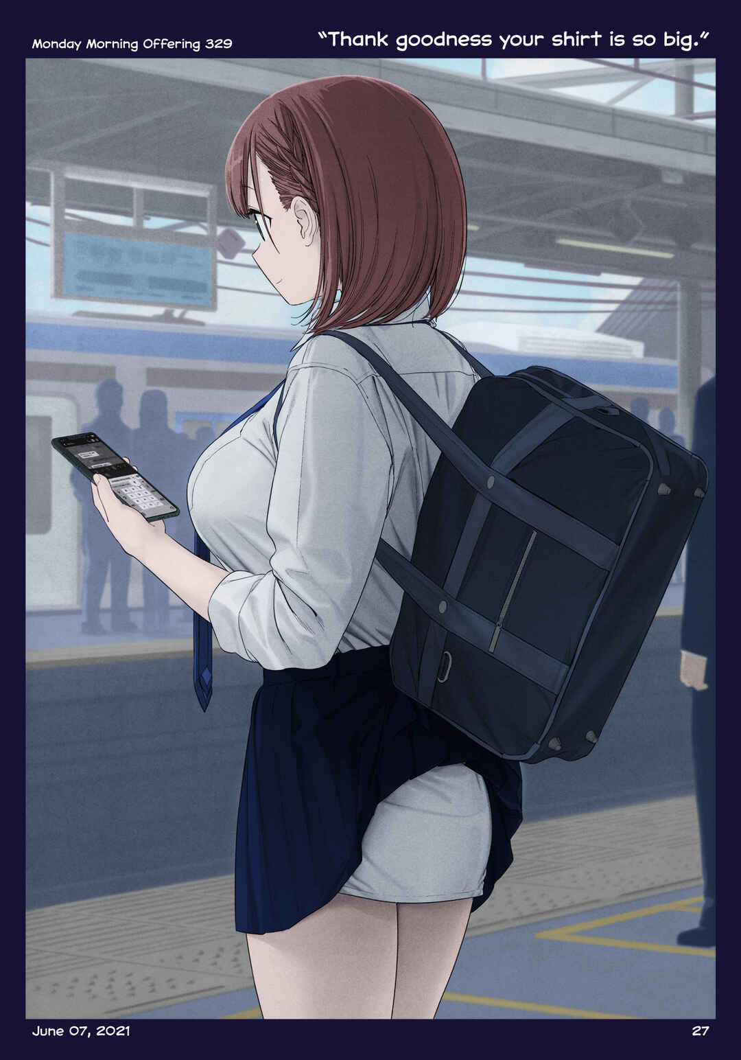 Getsuyoubi no Tawawa (Twitter Webcomic) (Fan Colored) Chapter 38 - Page 28