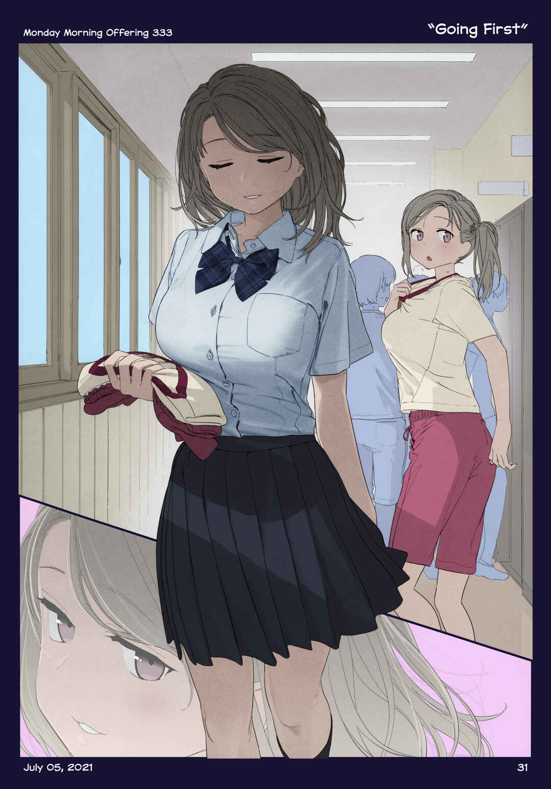 Getsuyoubi no Tawawa (Twitter Webcomic) (Fan Colored) Chapter 38 - Page 32