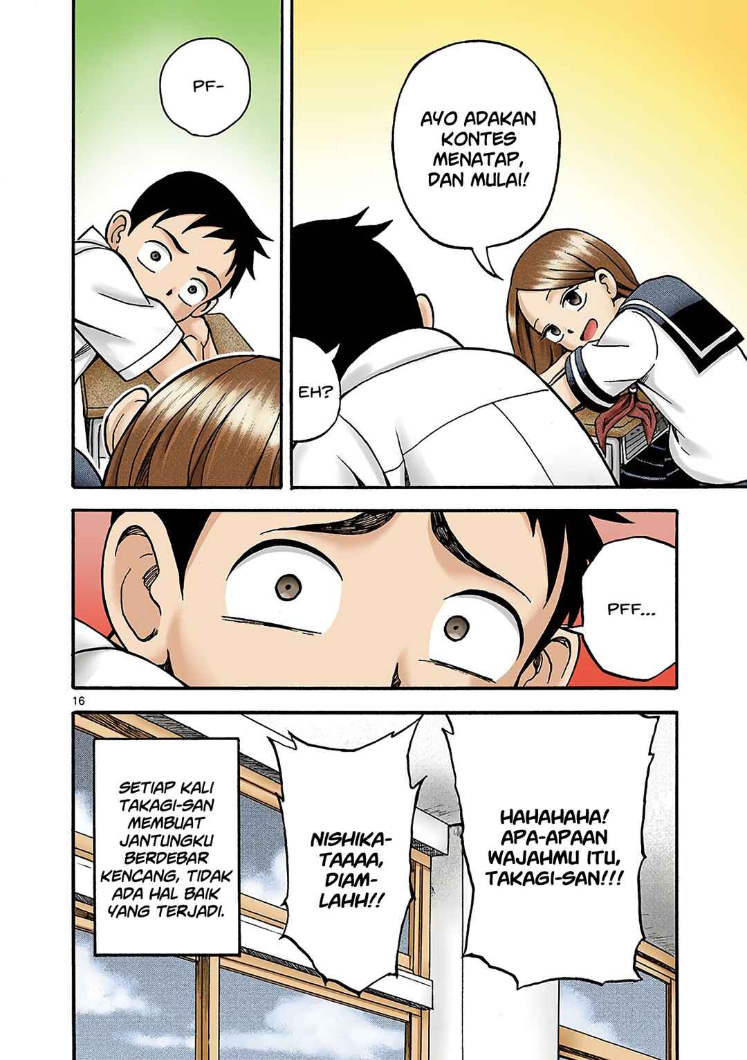 Karakai Jouzu no Takagi-san (Official Colored) Chapter 3 - Page 16