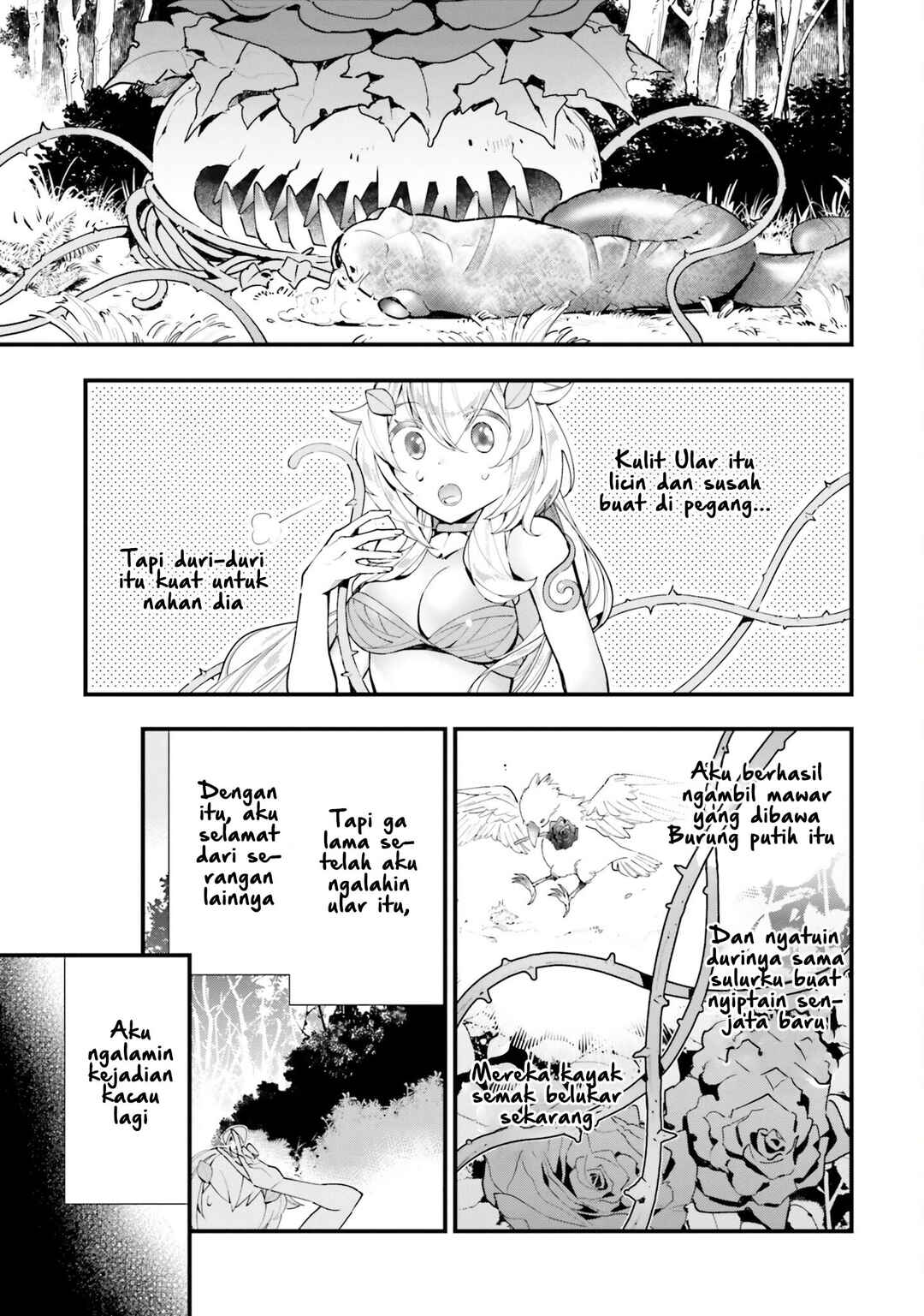 Shokubutsu Monster Musume Nikki: Seijo datta Watashi ga Uragirareta Hate ni Alraune ni Tensei Shite Shimatta node, kore kara wa Kougousei o Shinagara Shizuka ni Shokubutsu Life o Sugoshimasu Chapter 8 - Page 4