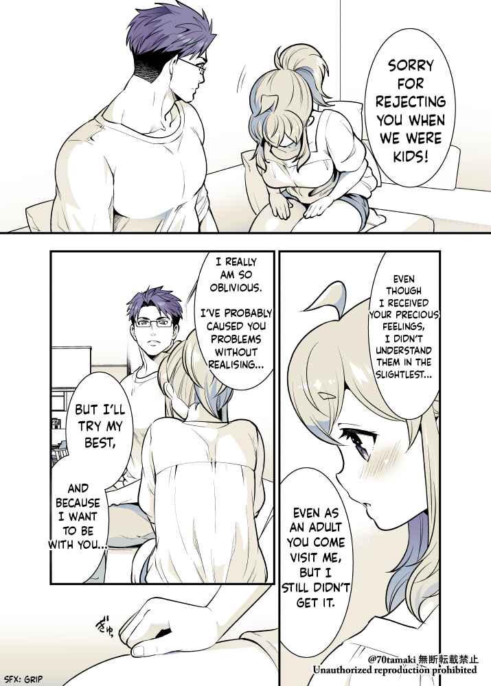 Osananajimi ga Hisabisa ni Saikai Shitara Otagai Kyonyuu ni Natteta Chapter 58 - Page 3