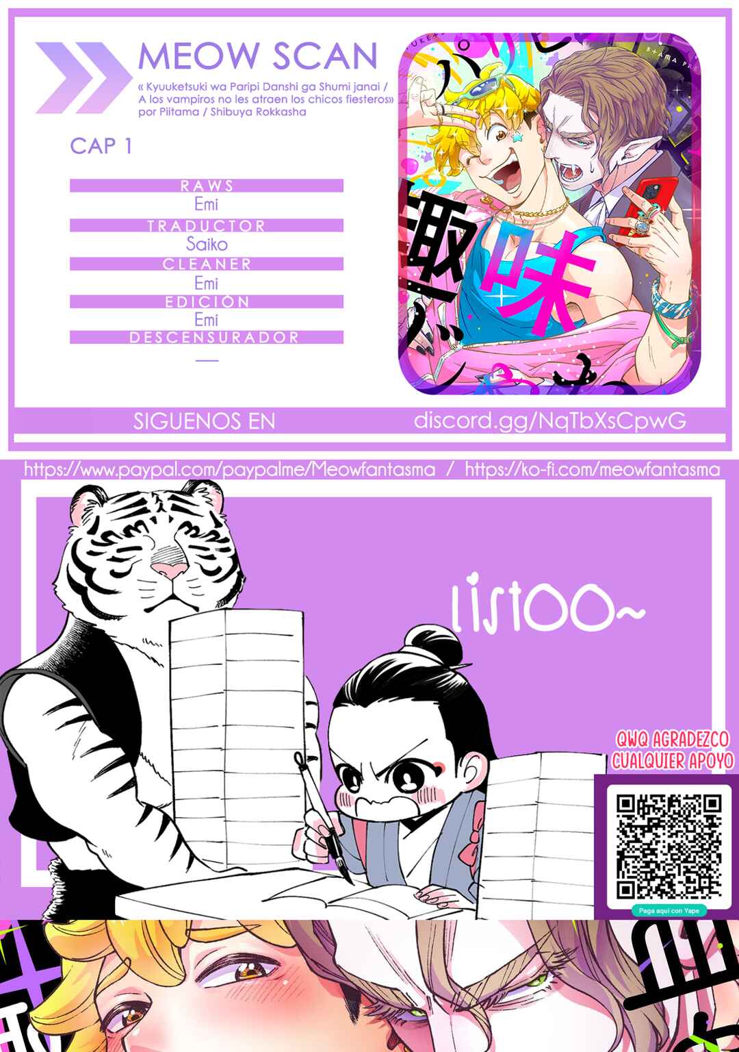 Kyuuketsuki wa Paripi Danshi ga Shumi janai Chapter 1 - Page 36