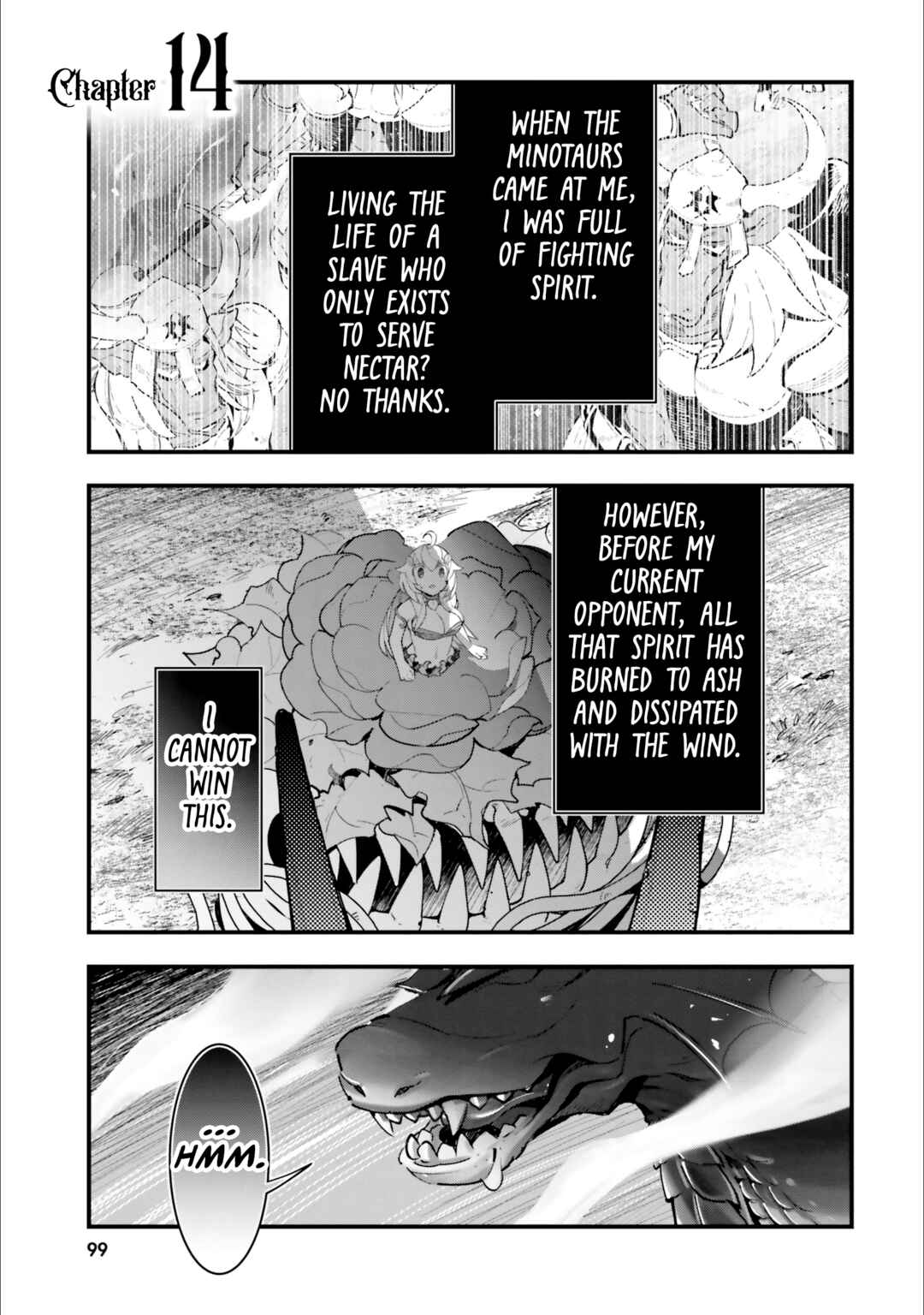 Shokubutsu Monster Musume Nikki: Seijo datta Watashi ga Uragirareta Hate ni Alraune ni Tensei Shite Shimatta node, kore kara wa Kougousei o Shinagara Shizuka ni Shokubutsu Life o Sugoshimasu Chapter 14 - Page 2